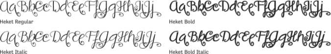 Heket Font Preview