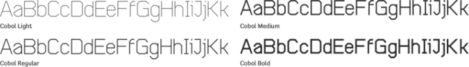 Cobol Font Preview
