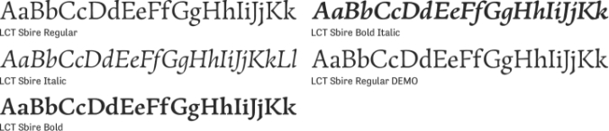 LCT Sbire Font Preview