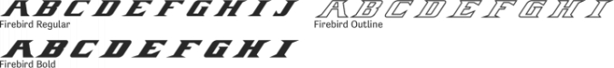 Firebird Font Preview