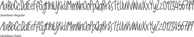 Jackdaws Font Preview