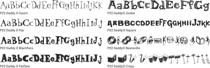 P22 Daddy O Font Preview