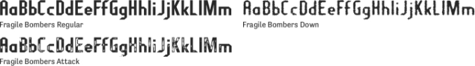 Fragile Bombers Font Preview