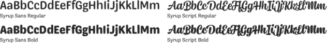 Syrup Font Preview
