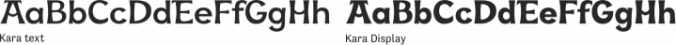 Kara Font Preview