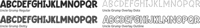 Uncle Grump Font Preview