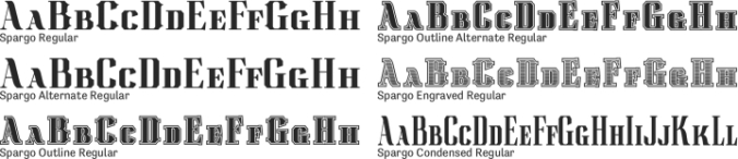 Spargo Font Preview