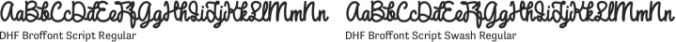 DHF Broffont Script Font Preview