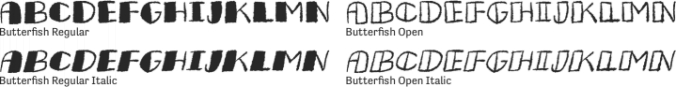 Butterfish Font Preview