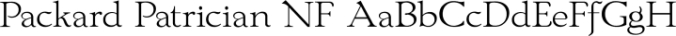 Packard Patrician NF Font Preview