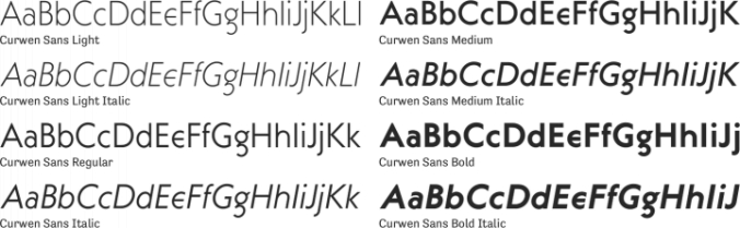 Curwen Sans Font Preview