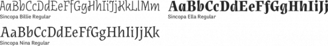 Sincopa Font Preview