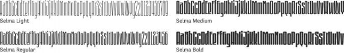 Selma Font Preview