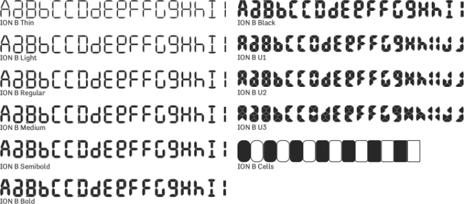 ION B Font Preview