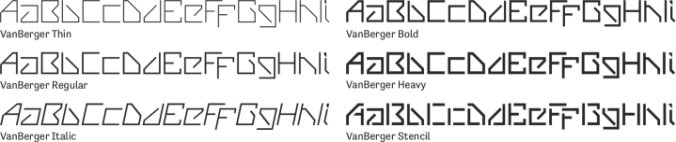 VanBerger Font Preview