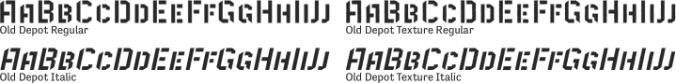 Old Depot Font Preview