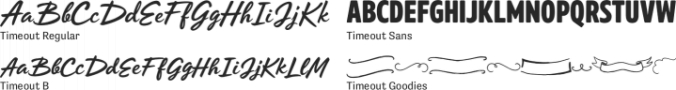 Timeout Font Preview