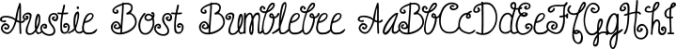 Austie Bost Bumblebee Font Preview