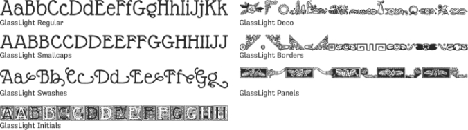 GlassLight Font Preview