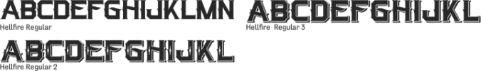 Hellfire Font Preview