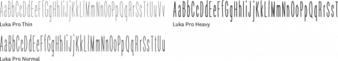 Luka Pro Font Preview