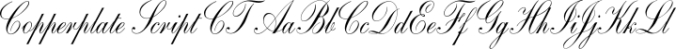 Copperplate Script CT Font Preview