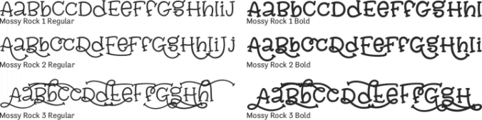 Mossy Rock Font Preview