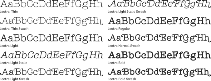 LectraBold Font Preview