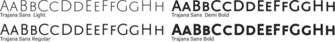 Trajana Sans Font Preview