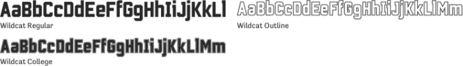 Wildcat Font Preview