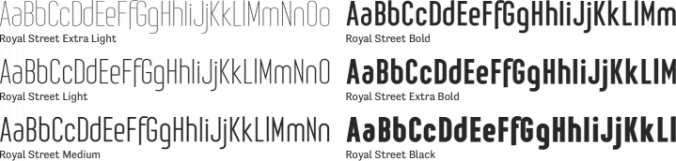 Royal Street Font Preview