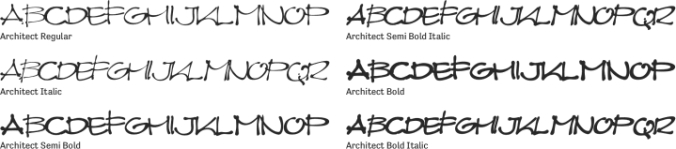 Architect Font Preview