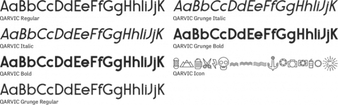 QARVIC Font Preview