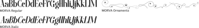 MORVA Font Preview
