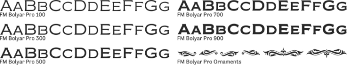 FM Bolyar Pro Font Preview