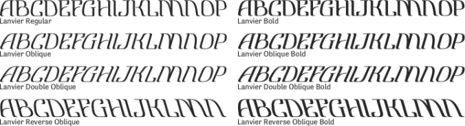 Lanvier Font Preview