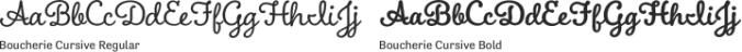 Boucherie Cursive Font Preview