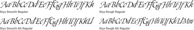 Styx Font Preview