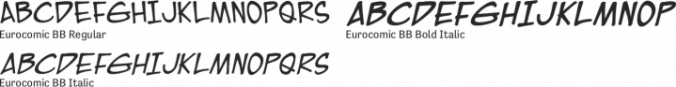Eurocomic BB Font Preview