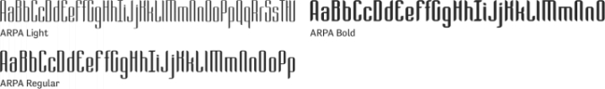 ARPA Font Preview