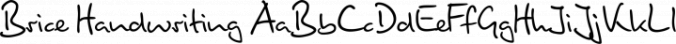 Brice Handwriting font download