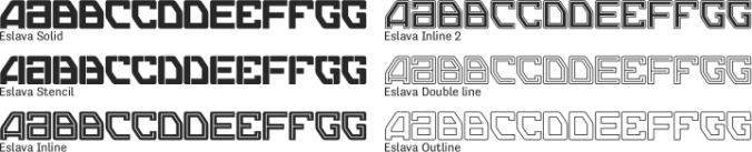 Eslava Font Preview