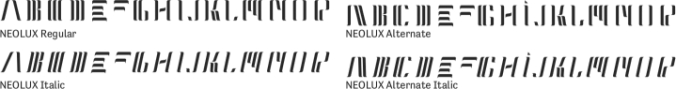 NEOLUX Font Preview