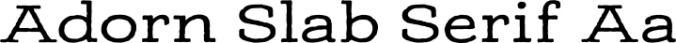 Adorn Slab Serif Font Preview