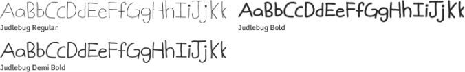 Judlebug Font Preview