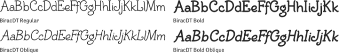 BiracDT Font Preview