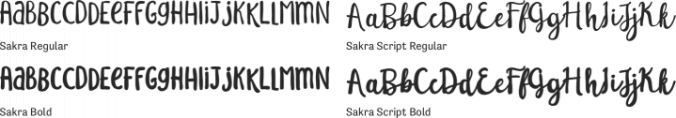 Sakra Font Preview