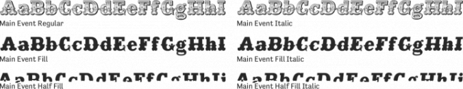 Main Event Font Preview