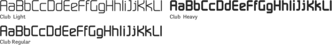 Club Font Preview