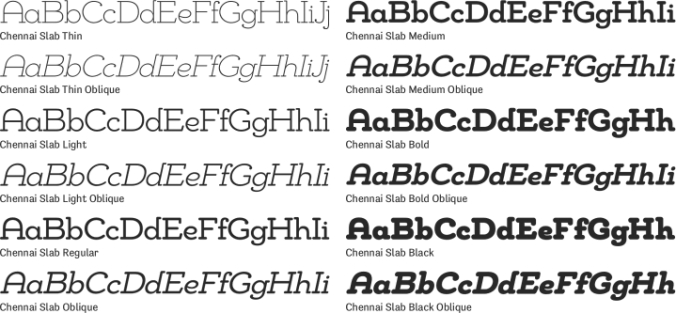Chennai Slab font download